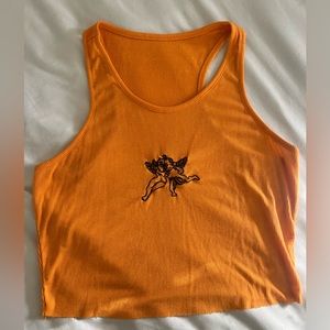 Cropped top orange